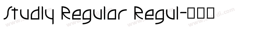 Studly Regular Regul字体转换
